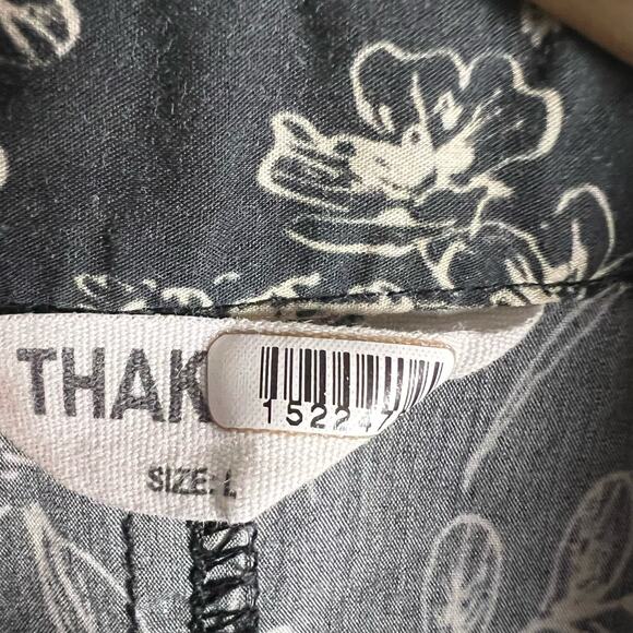 Thakoon Black Floral Printed Utility Wide Leg Jumpsuit Size L - Picture 15 of 16